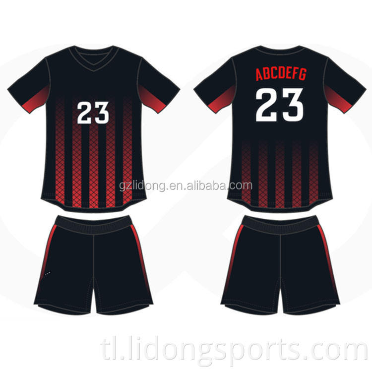 Sublimation Pag -print ng Disenyo ng Elastic Custom Albanian Soccer Jersey